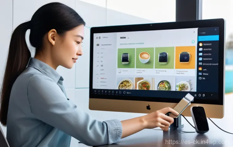 옴니채널 경험에서의 A B 테스트 기법 - **Abstract Data Visualization of A/B Testing Success:**
    "A sophisticated, abstract digital art p...