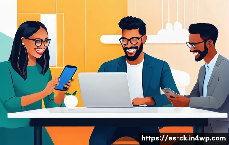 고객 경험을 위한 옴니채널 플랫폼 선택 가이드 - **Prompt 1: The Seamless Customer Journey**
"A vibrant and modern digital illustration depicting...