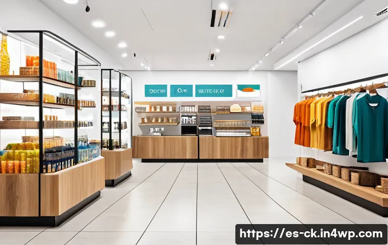 옴니채널 고객 여정 최적화 가이드 - A modern retail environment showcasing seamless omnichannel customer experience: a diverse group of ...