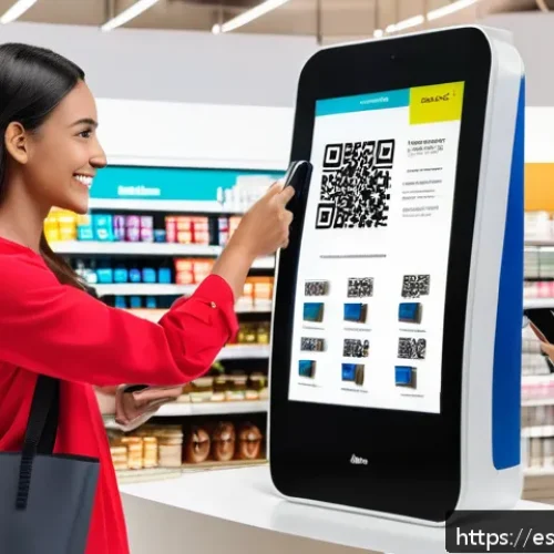 Home 32 옴니채널 고객 경험의 수익성 분석 - A modern retail environment showcasing seamless omnichannel integration: a diverse group of Hispanic...