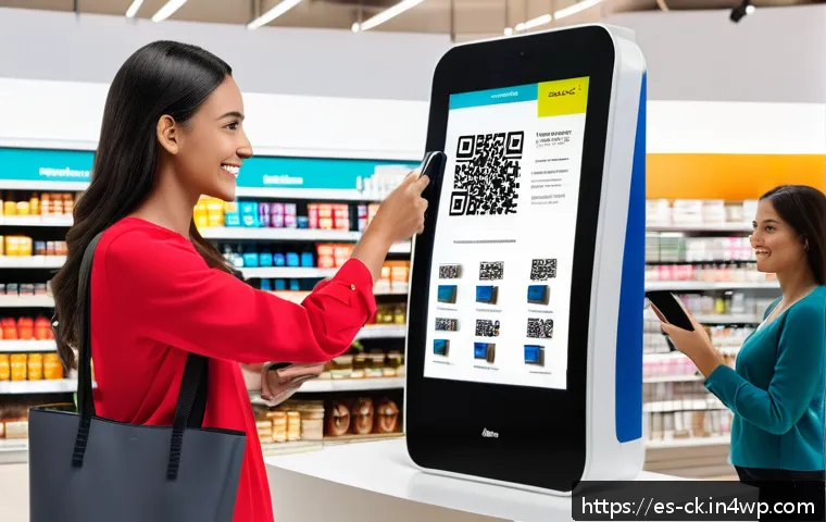 옴니채널 고객 경험의 수익성 분석 - A modern retail environment showcasing seamless omnichannel integration: a diverse group of Hispanic...